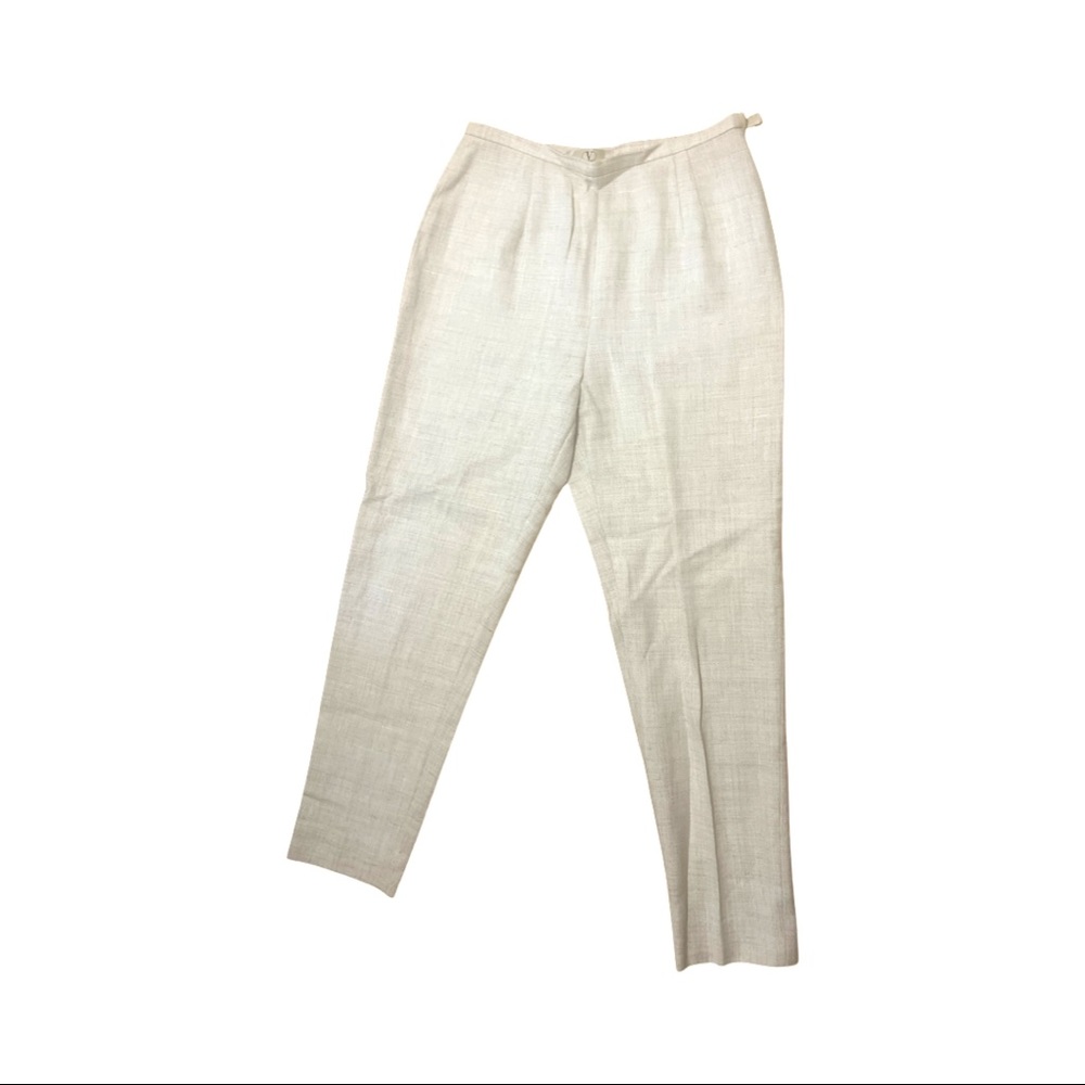 Valentino boutique vintage linen beige pants size 10